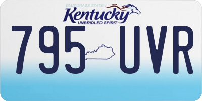 KY license plate 795UVR