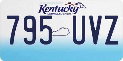 KY license plate 795UVZ