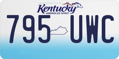 KY license plate 795UWC
