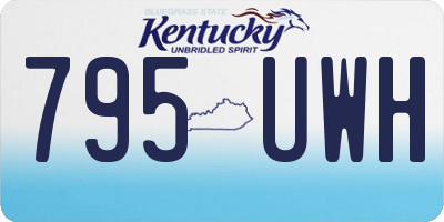 KY license plate 795UWH