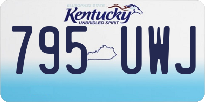 KY license plate 795UWJ