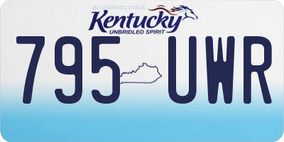 KY license plate 795UWR