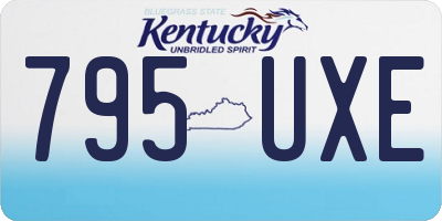 KY license plate 795UXE