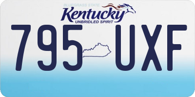 KY license plate 795UXF
