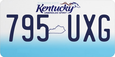 KY license plate 795UXG