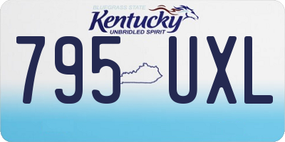 KY license plate 795UXL