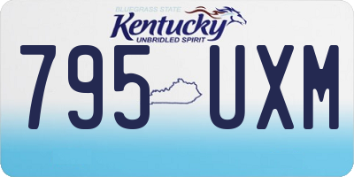 KY license plate 795UXM