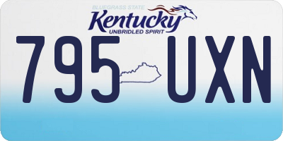 KY license plate 795UXN