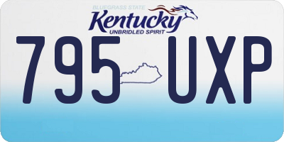 KY license plate 795UXP
