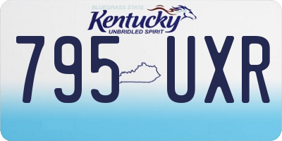 KY license plate 795UXR