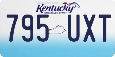 KY license plate 795UXT