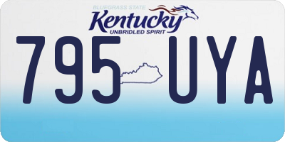 KY license plate 795UYA