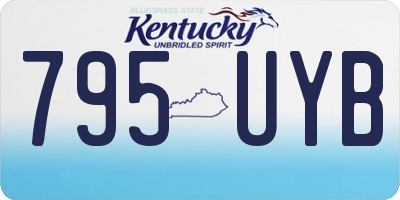 KY license plate 795UYB