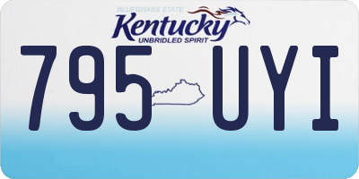 KY license plate 795UYI