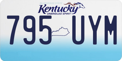 KY license plate 795UYM