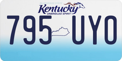 KY license plate 795UYO