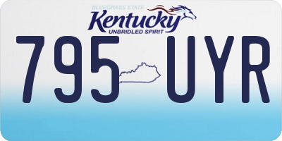 KY license plate 795UYR