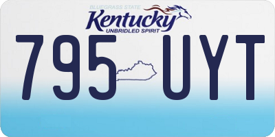 KY license plate 795UYT