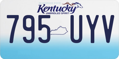 KY license plate 795UYV