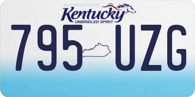 KY license plate 795UZG