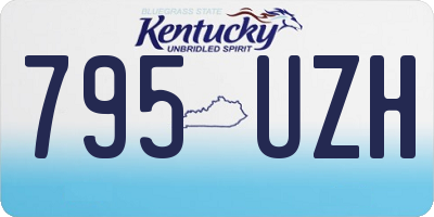 KY license plate 795UZH