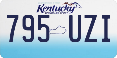 KY license plate 795UZI