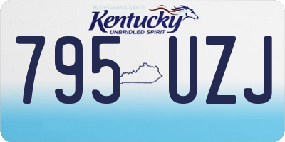 KY license plate 795UZJ