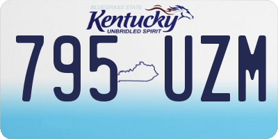 KY license plate 795UZM