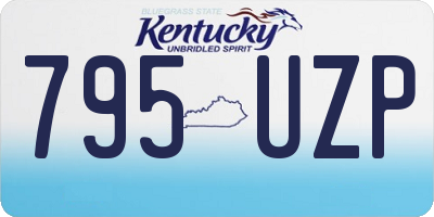 KY license plate 795UZP