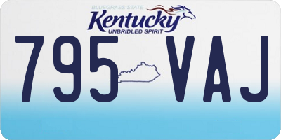 KY license plate 795VAJ