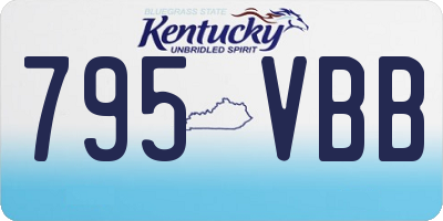 KY license plate 795VBB