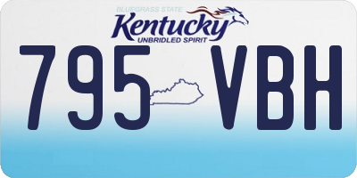 KY license plate 795VBH
