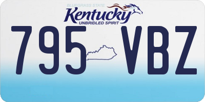 KY license plate 795VBZ