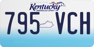KY license plate 795VCH