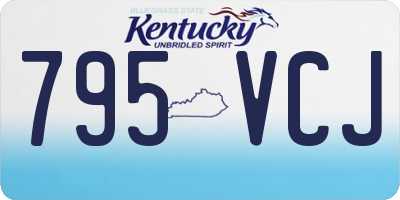 KY license plate 795VCJ