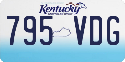 KY license plate 795VDG