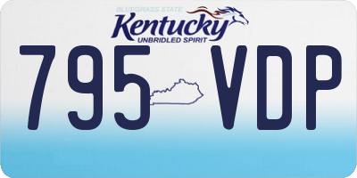 KY license plate 795VDP
