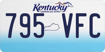 KY license plate 795VFC