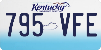 KY license plate 795VFE