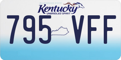 KY license plate 795VFF