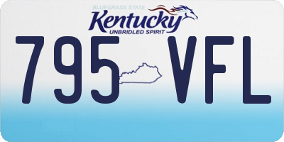 KY license plate 795VFL