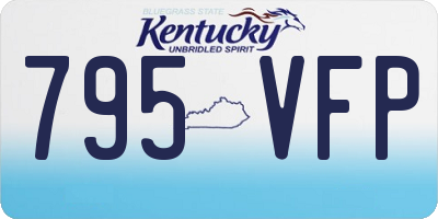 KY license plate 795VFP