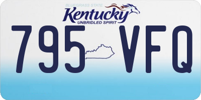 KY license plate 795VFQ
