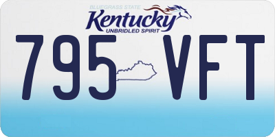KY license plate 795VFT