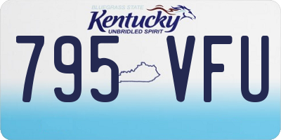 KY license plate 795VFU