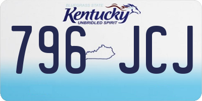 KY license plate 796JCJ