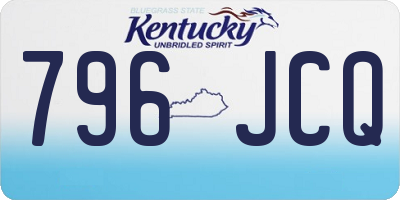 KY license plate 796JCQ