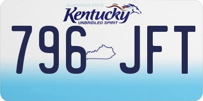 KY license plate 796JFT