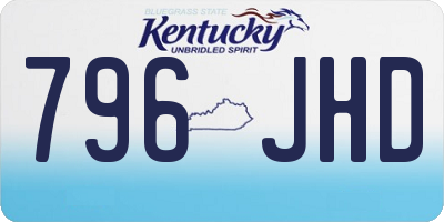 KY license plate 796JHD