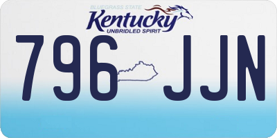 KY license plate 796JJN